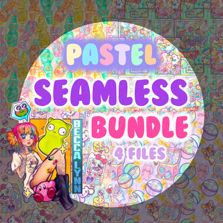 PASTEL Kawaii Seamless Bundle