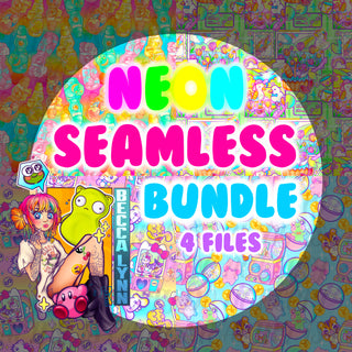 NEON Kawaii Seamless Bundle