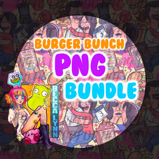 Burgers + Fries PNG Bundle - DIGITAL DOWNLOAD