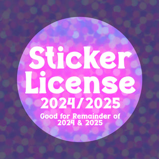 Sticker License 2024/2025