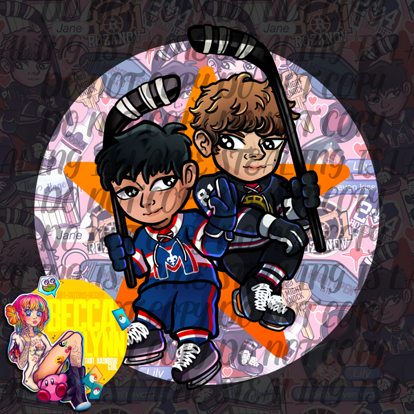 Gay Hockey Boys PNGs - DIGITAL DOWNLOAD