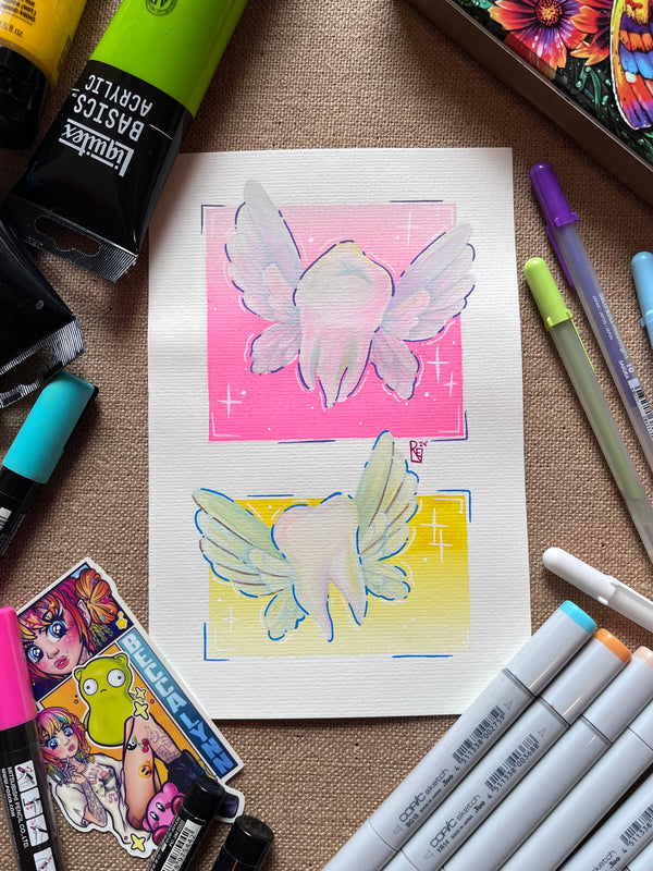 Tooth Fairies ORIGINAL Painting