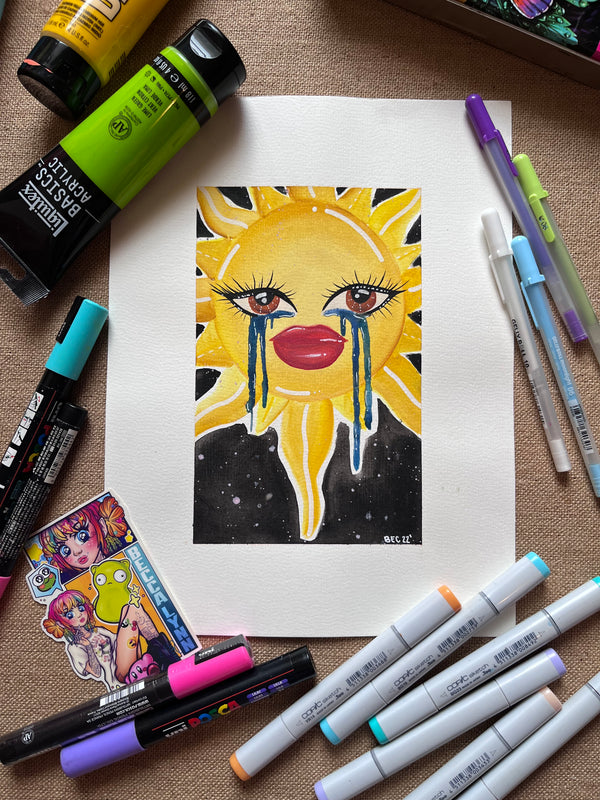 Sun Sadness ORIGINAL Painting