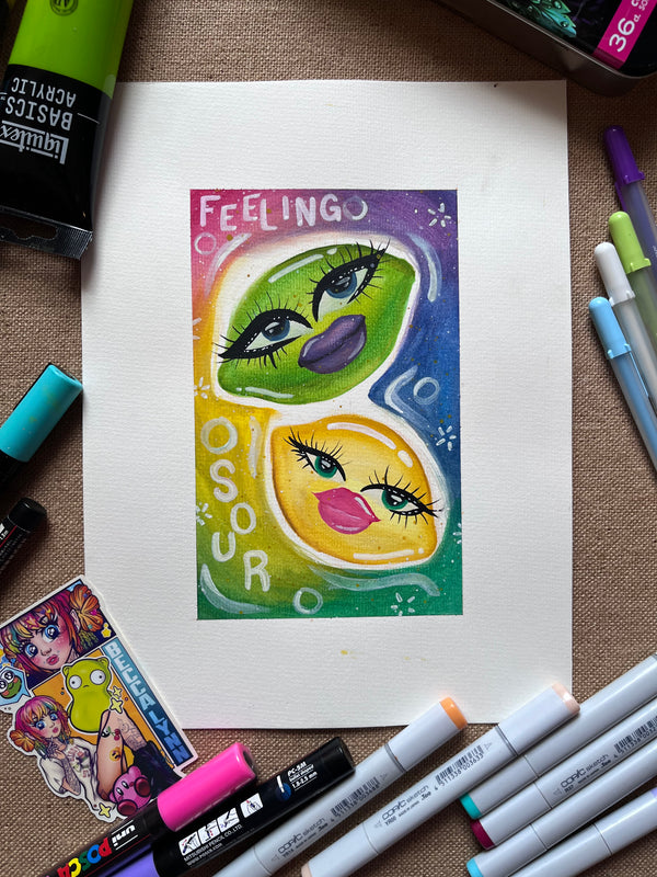 Sour Feelings ORIGINAL Painting
