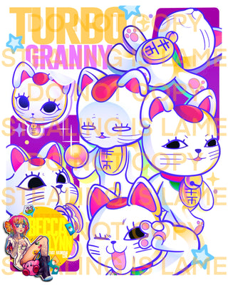 Turbo Cat Print