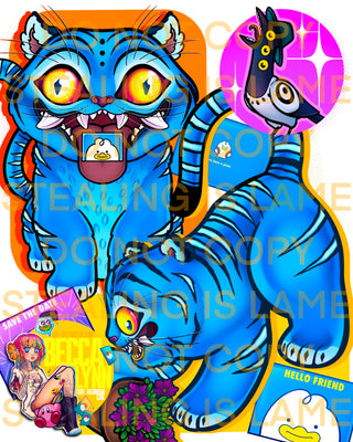 The Stupid Tiger Print