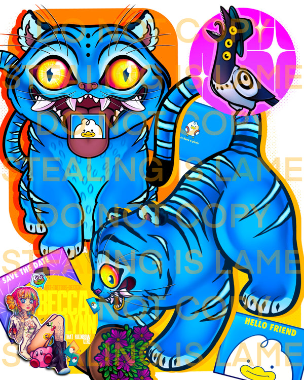 The Stupid Tiger Print