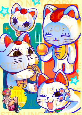 Lucky Cat Print