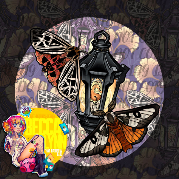 Lantern Moths PNGs - DIGITAL DOWNLOAD