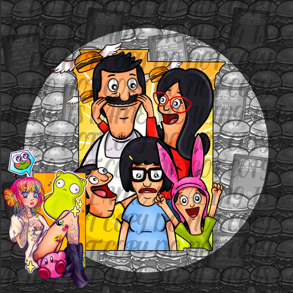 Burger Family PNG  - DIGITAL DOWNLOAD