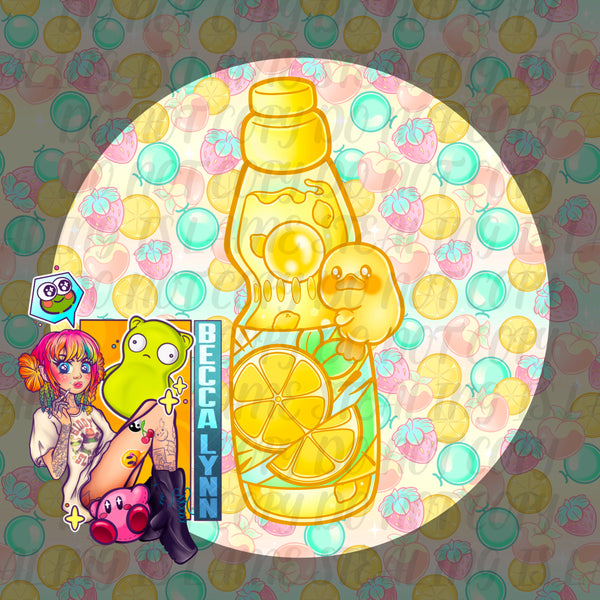 Lemon Ramune PNG - DIGITAL DOWNLOAD