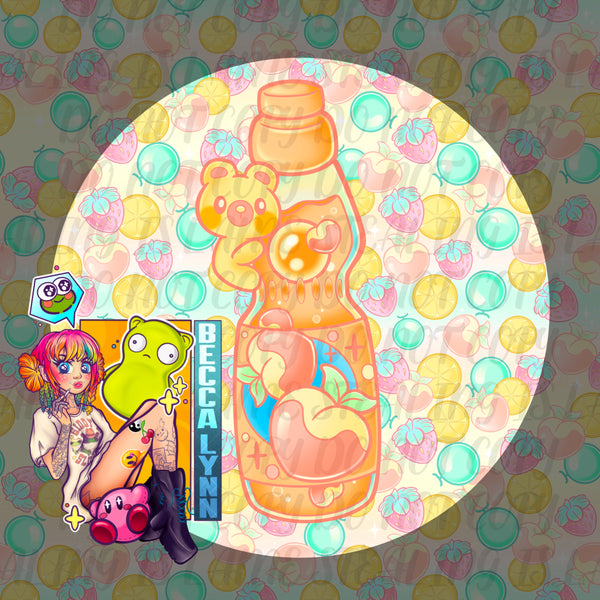 Peach Ramune PNG - DIGITAL DOWNLOAD