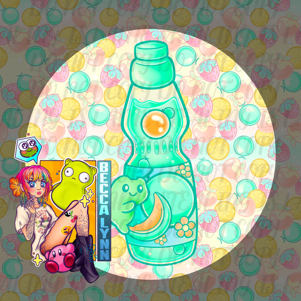 Melon Ramune PNG - DIGITAL DOWNLOAD
