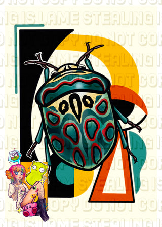 Picasso Beetle Art Print