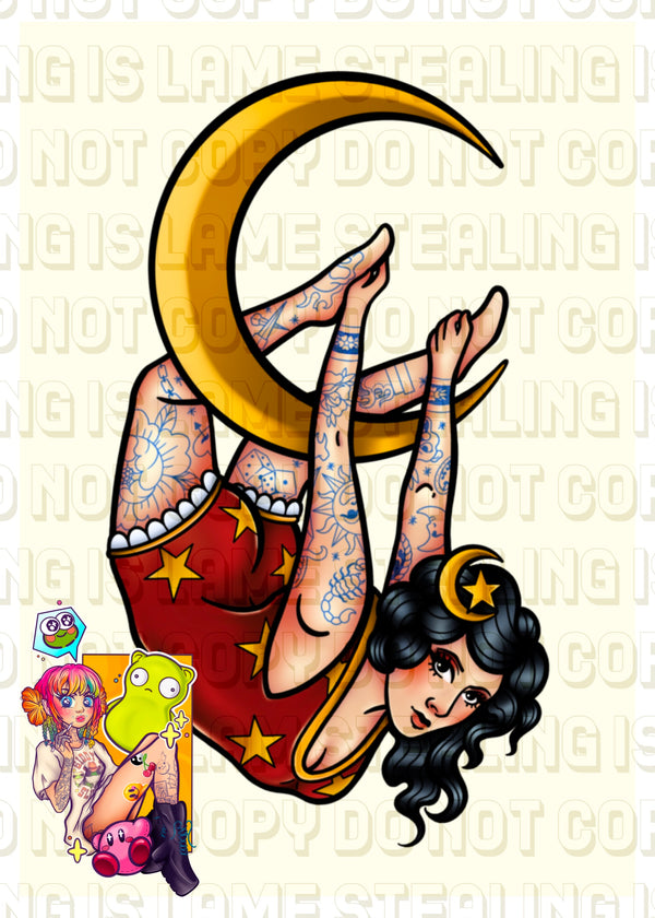 Circus Sisters Art Print