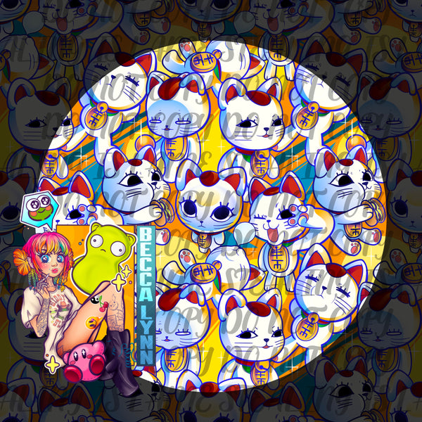 Lucky Cat Seamless  - DIGITAL DOWNLOAD