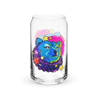 Circus Bear Can-shaped glass