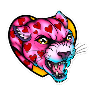 Heartbreak Panther Sticker