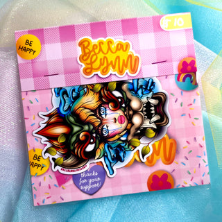Peach X Bowser Oni Magnet